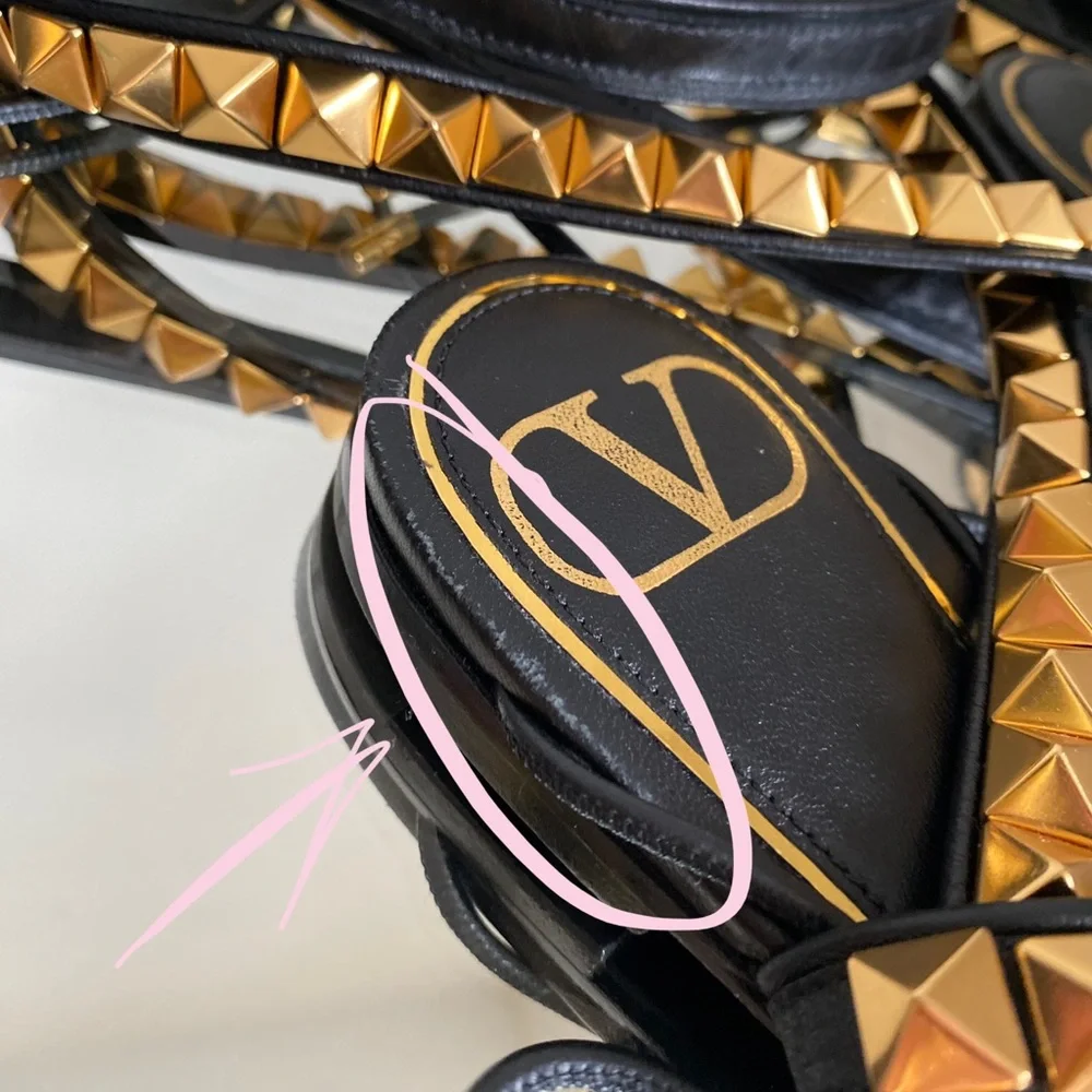 VALENTINO GARAVANI No Limit Rockstud Ankle-wrap Gladiator Sandals $1,900